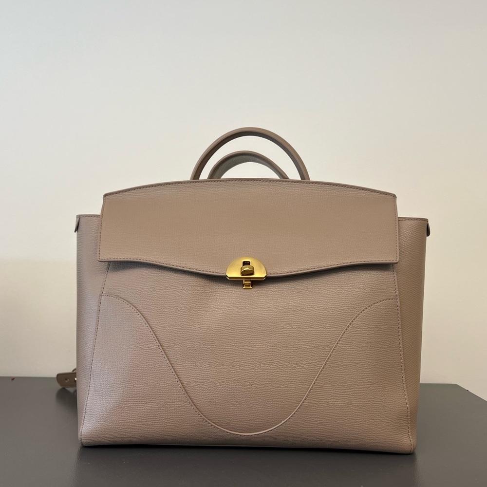 Oleada Wavia Leather Bag Plus Latte - Laptop/Workbag 15 inch $795 - Picture 2 of 11